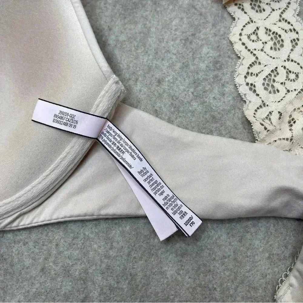 Victoria’s Secret Body by Victoria Nude Racerback Perfect Coverage Size 32DDD